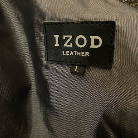 IZOD Vintage Genuine Leather Women’s Jacket size Large - Picture 8 of 12